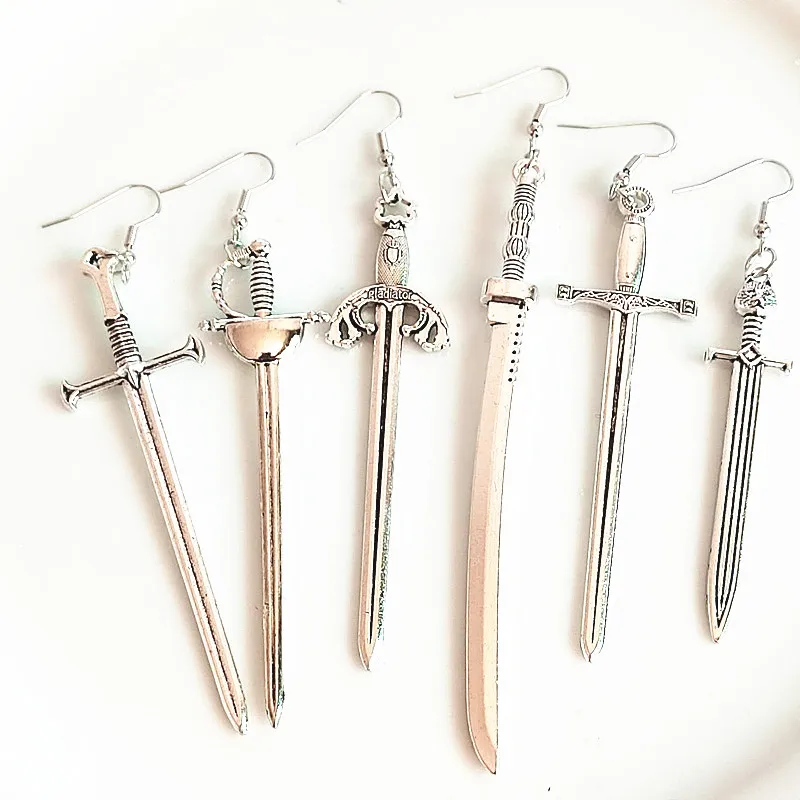 

Creative Earrings Sword Earrings Men's Women's Fashion Jewelry Novelty Charm Mystery Gothic Gifts