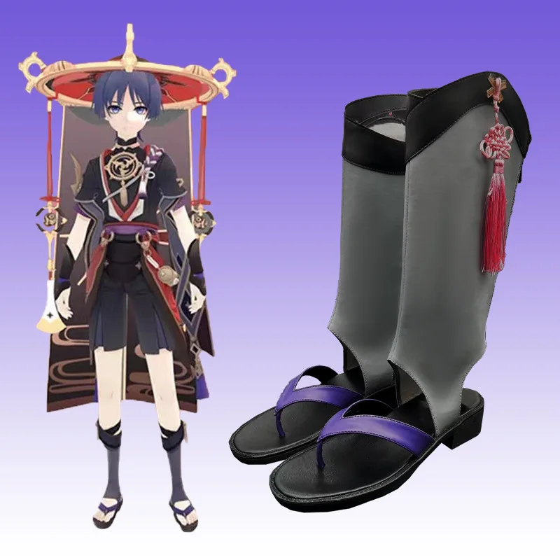 Туфли для косплея Genshin Impacta Wanderer аниме скарамухе куникузуши косплей комикс