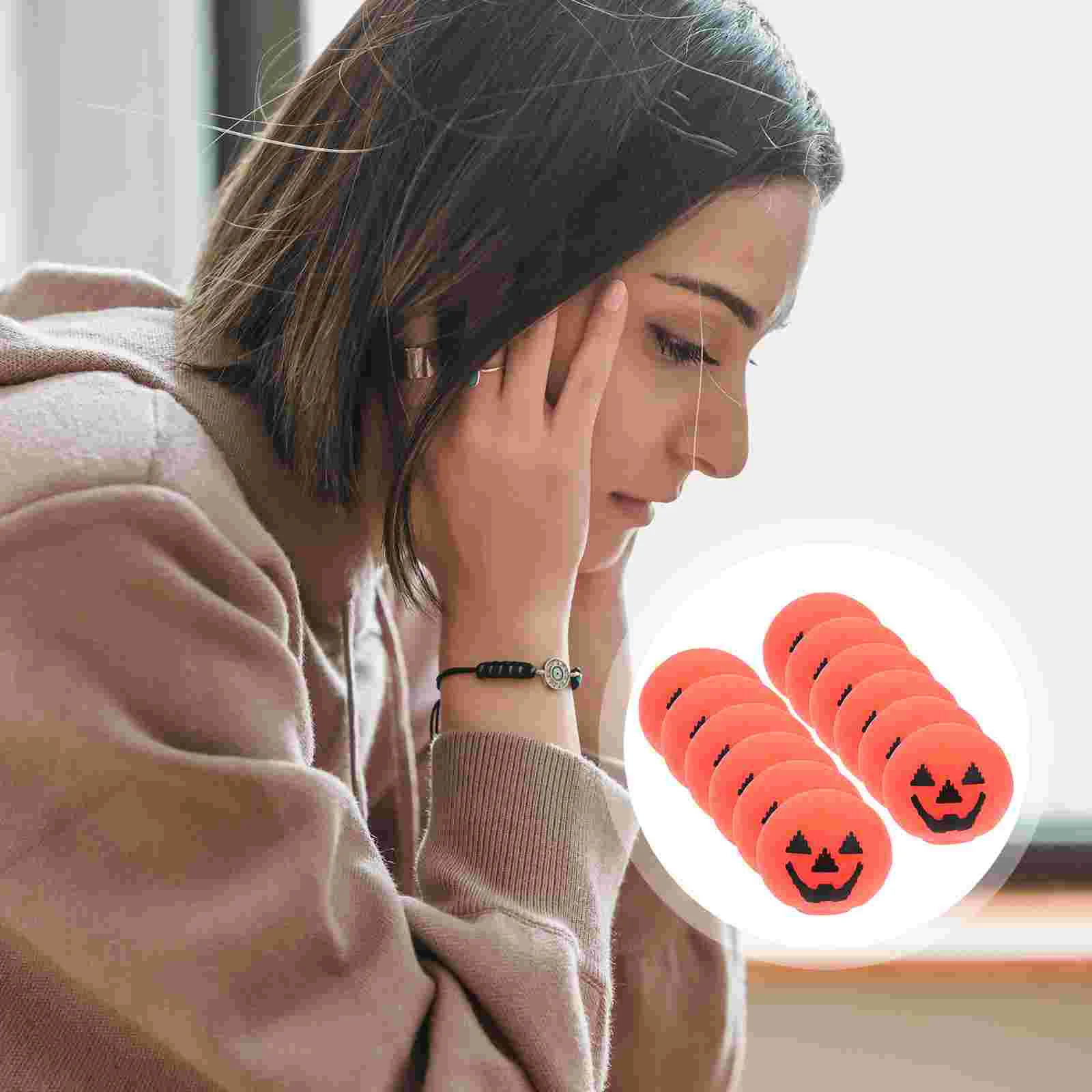 

12 шт. Хэллоуин Тыква реквизит эластичный Забавный ТПР эластичный мягкий клей интересный подделка