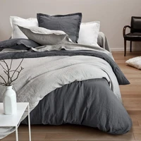 reversible 100 pure french linen hotel quilt cover
