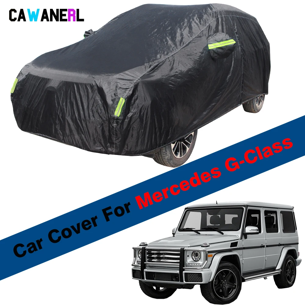 Автомобильный чехол с защитой от дождя и снега, водонепроницаемый чехол для внедорожника Mercedes Benz G-Class G500 G550 G55 G63 G65 AMG 1990-2022 Автомобильный чехол с защитой от дождя и снега, водонепроницаемый чехол для внедорожника Mercedes Benz G-Class G500 G550 G55 G63 G65 AMG 1990-2022