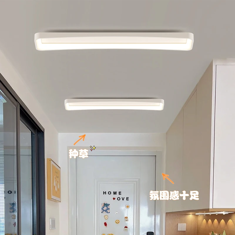 Simple Modern LED Ceiling Lights for Bedroom Aisle Cloakroom Balcony Background Corridor Lustre Ceiling Lamp with remote control