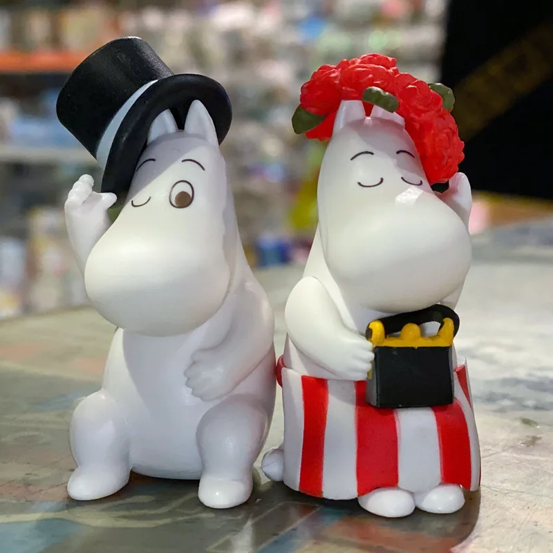 TOMY Gashapon Капсульная Игрушка Аниме Фигурка мумины жирная семья табак маленькая моя