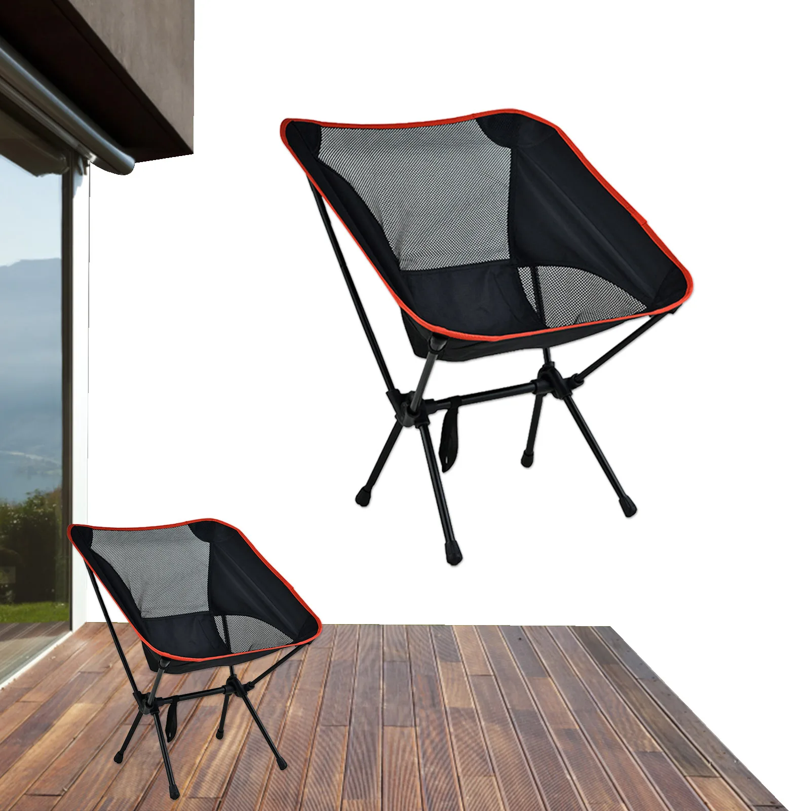 

Уличное портативное складное кресло, складное кресло для лагеря, складное кресло, компактное сиденье с сумкой для хранения 286Lbs