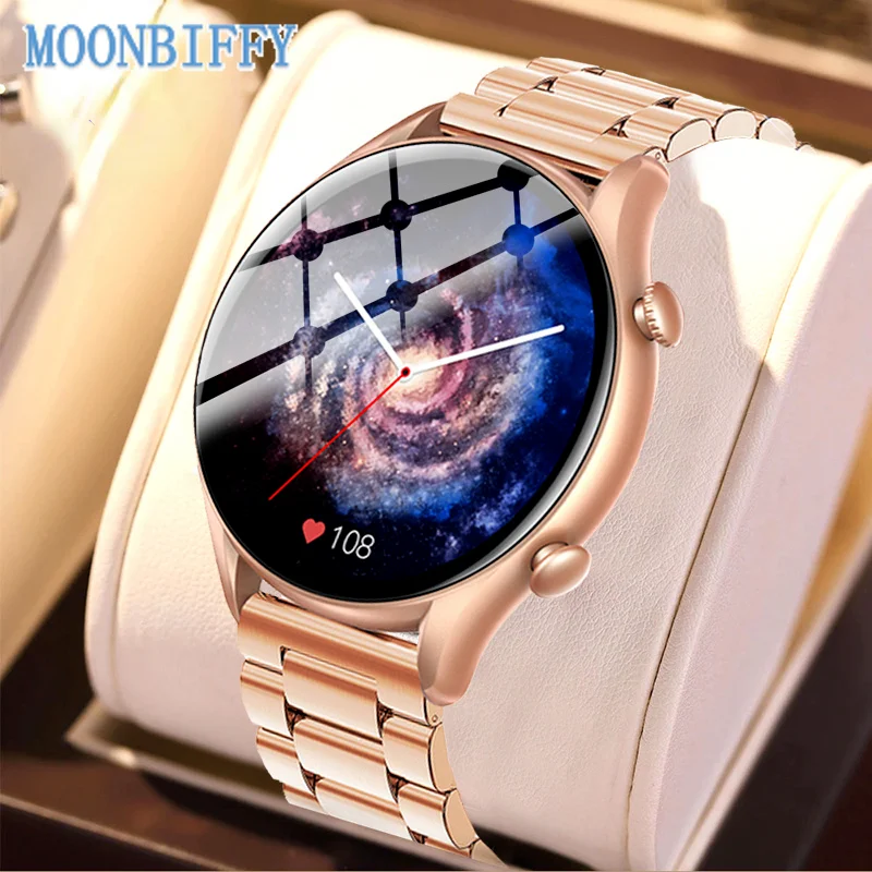 

Смарт-часы для мужчин и женщин, сенсорный экран 1,32 дюйма, пульсометр, фитнес-трекер