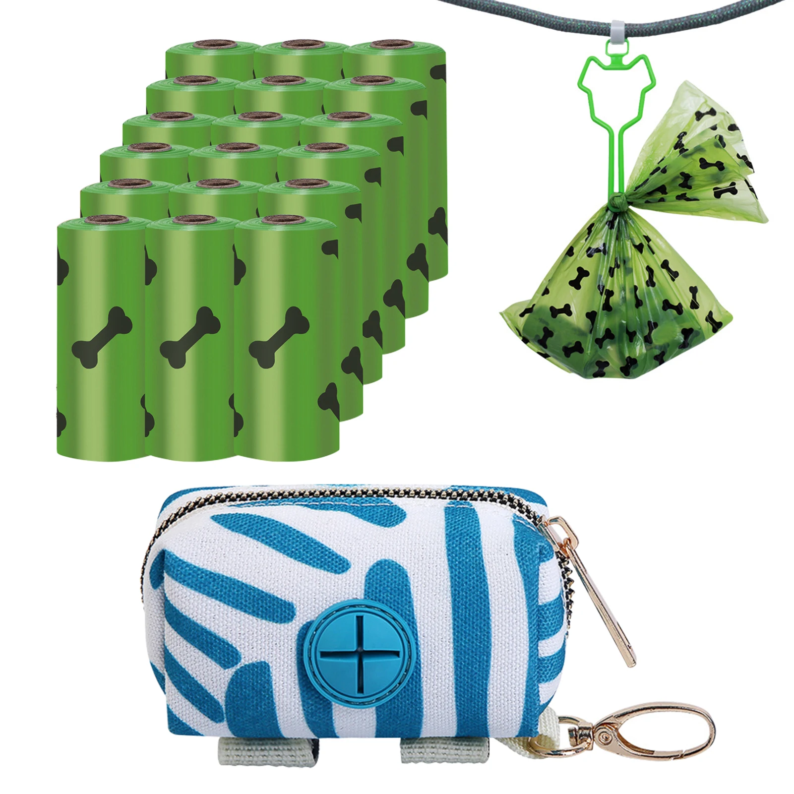 

Leak Proof Camping Pick Up Trash Holder Eco Friendly Travel Dog Poop Bag Pet Supplies Waste Biodegradable Extra Thick Cleaning