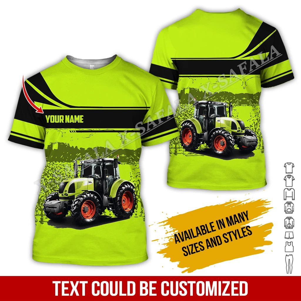 

farmer Tractor Welder Trucker Mechanic Electrician Truck 3D Print T-shirt Men Top Tee Non-Workwear Cosplay Safety Uniform