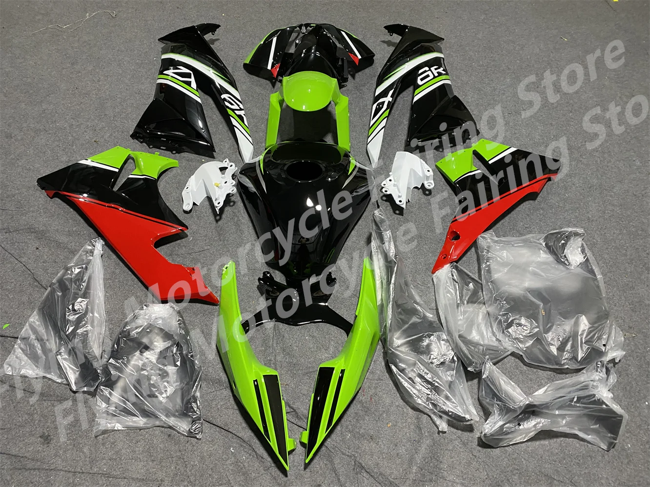 Для KAWASAKI ZX6R 636 2009 2010 2011 2012 Комплект обтекателей кузова ZX 6R 09 10 11 12 Полный обтекатель