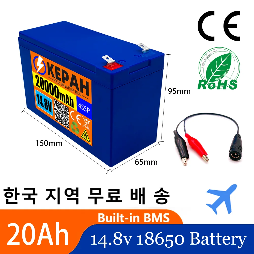 

4s5p, battery, 20Ah, suitable for 14.8V, 16.8v various equipment, high-power lithium-ion inverter, tourist car solar cell