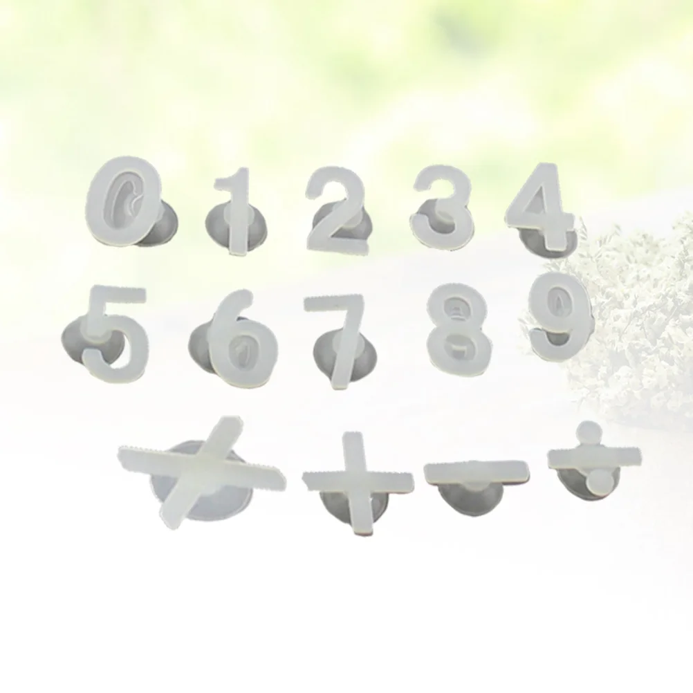 14 шт. пищевая силиконовая стеклянная чашка маркер на присоске номер