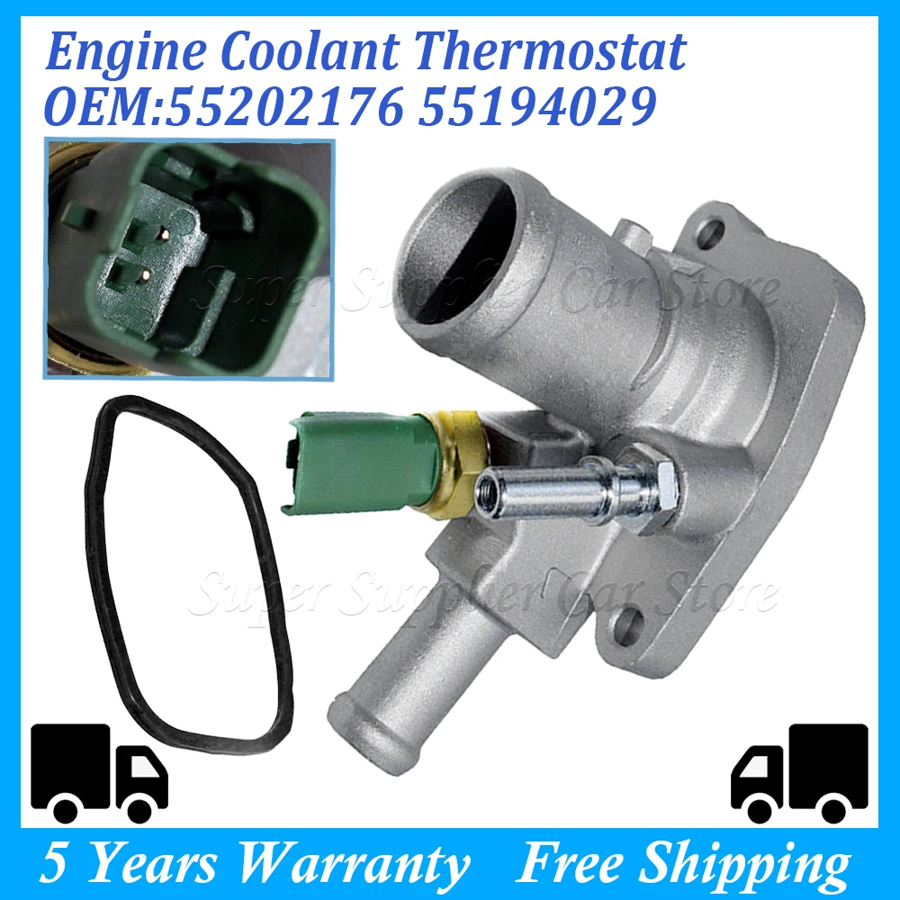 

55202176 55194029 для Fiat Grande Punto термостат охлаждающей жидкости двигателя автомобильный термостат автомобильные аксессуары