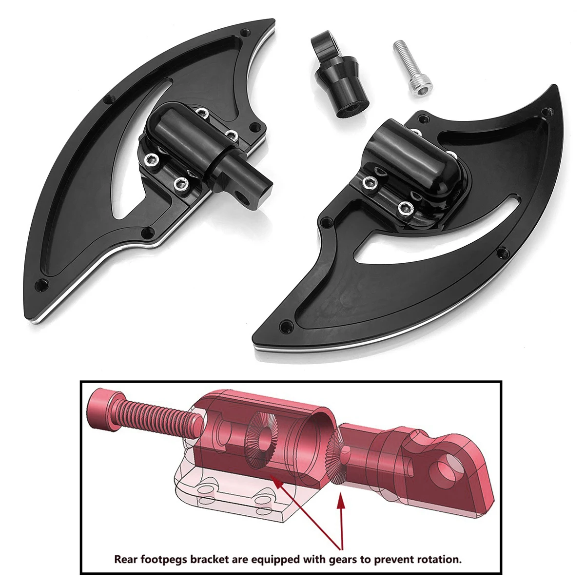 Фото Напольные доски Blalck для harley Touring, черные шоссейные колки Blade Street Glide FLHX CVO, рычаги переключения передач, тормоза Electra №4