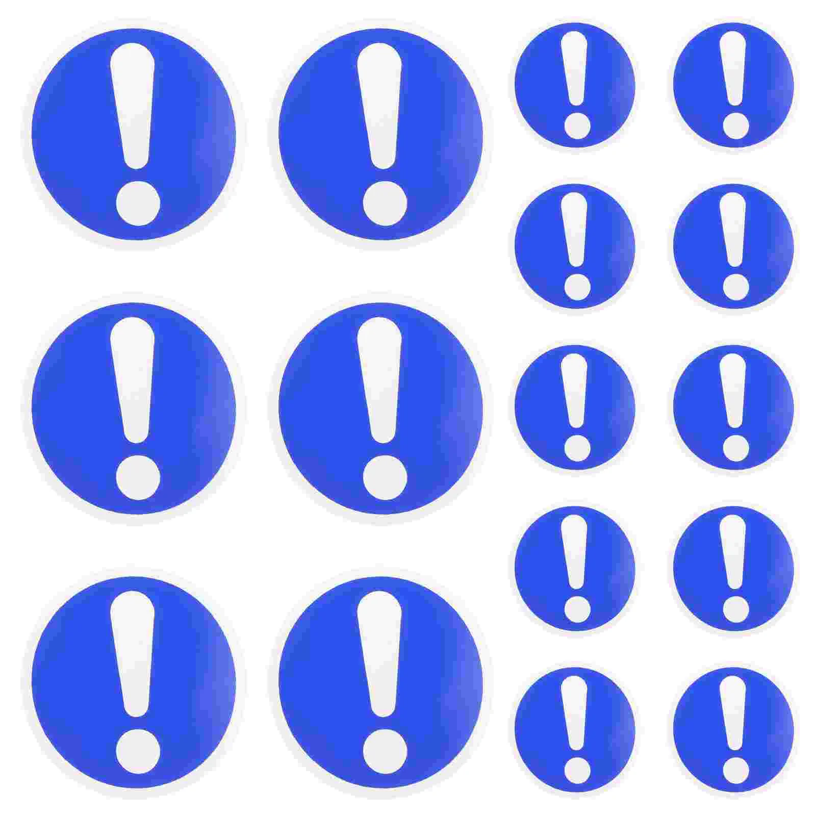 

4 Pcs Warning Sign Stickers Safety Label Exclamation Labels Machine Caution Pvc