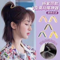popular triangle hair clip high horsetail fixed artifact korea simple and versatile grab clip new summer hair accessories