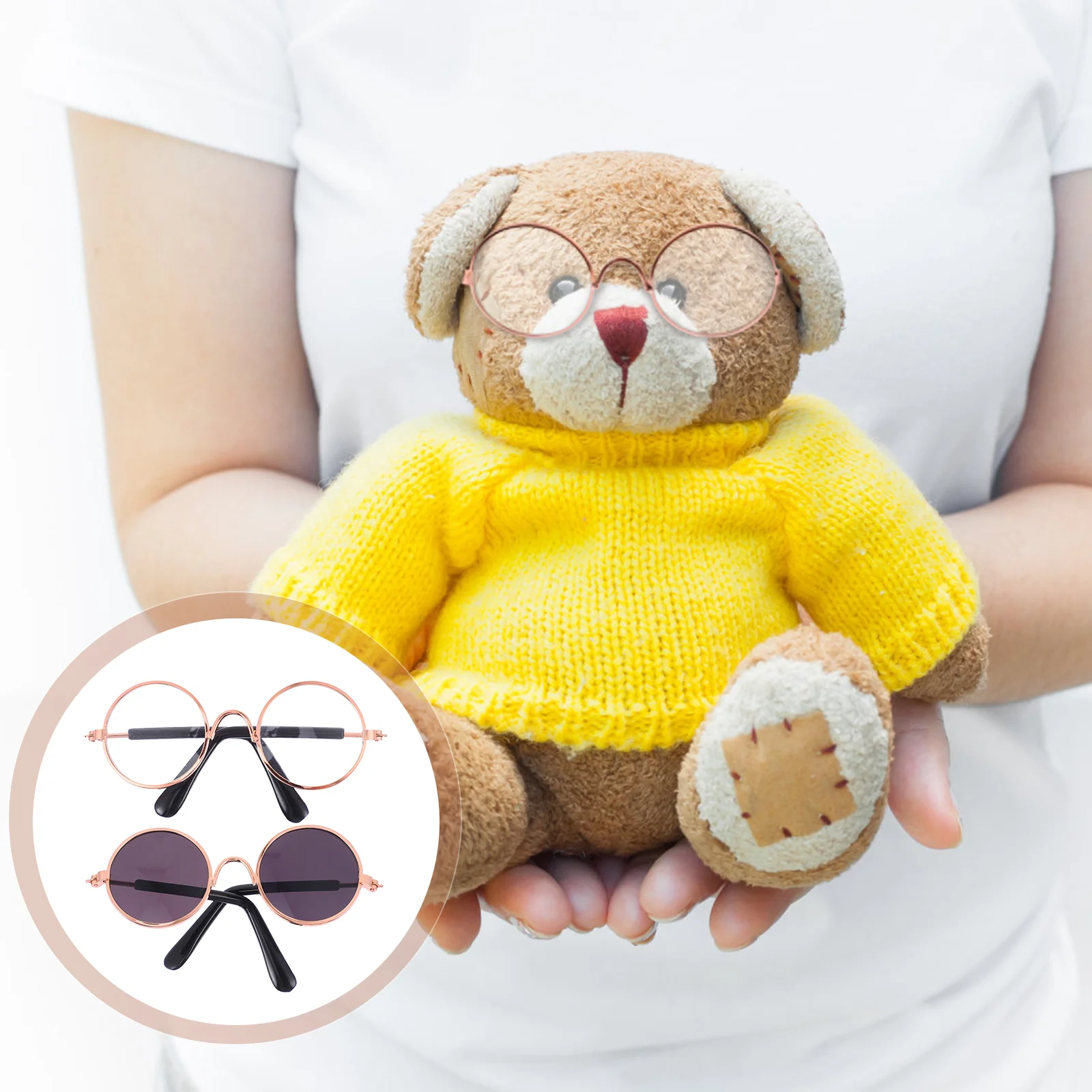 

Sunglasses Glasses Accessories Mini Fordresscostume Diy Decoration Crafts Cat Dressing Eye Inch Miniaturetoy Props Small Sun