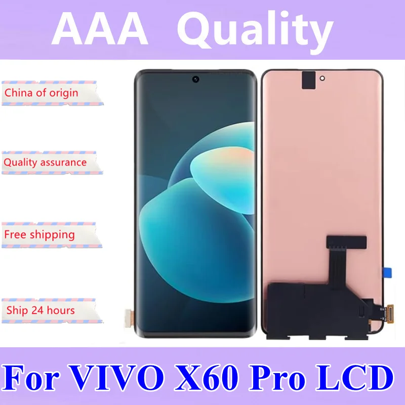 Протестировано 6 56 &quotдля Vivo X60 Pro ЖК-дисплей с цифровым преобразователем