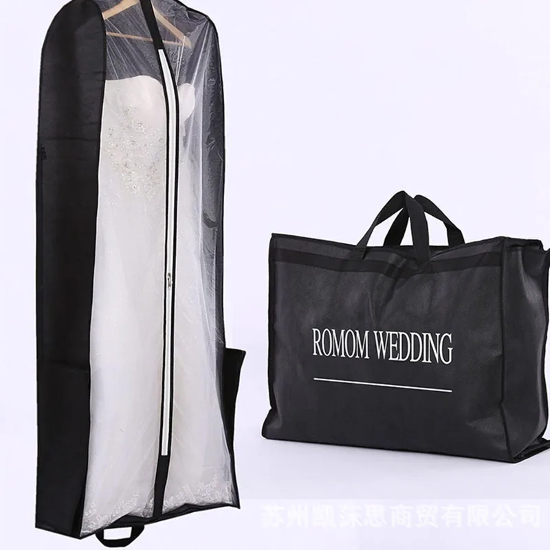 

Foldable Clothing Dust Cover Wardrobe Hanging Clothes Storage Bag Wedding Dress Blazer Protective Case Home Accessories Sets