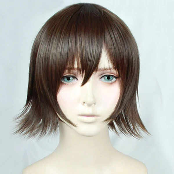 

FF15 FFXV Final Fantasy XV Iris Amicitia Short Mixed Brown Hair Heat Resistant Cosplay Costume Wig + Free Wig Cap