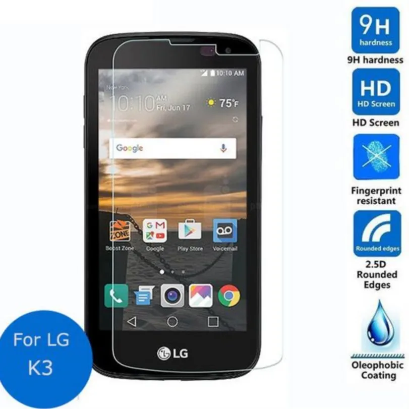 Закаленное стекло 2 5D 0 3 мм для LG K3 LTE K K100 K100DS LS450 4 5 дюйма защитная пленка экрана