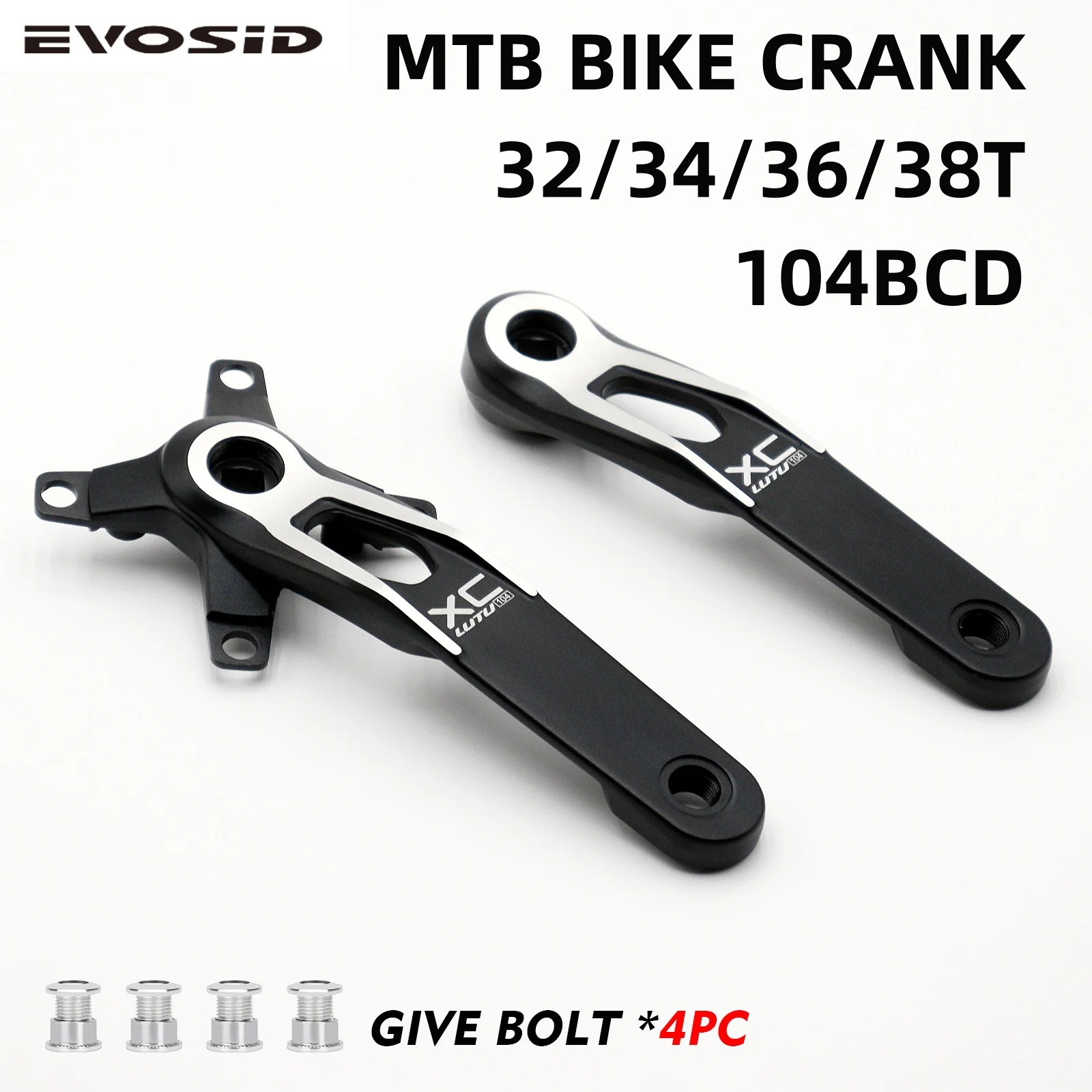 Сверхлегкая Шатунная Система Для Горного Велосипеда 104 BCD Звездочка С Квадратным