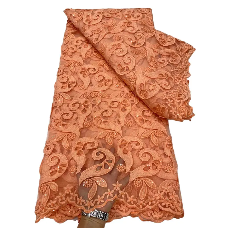 

Африканская кружевная ткань с кисточкой, вышивка, сетка, тюль, кружево с блестками, высокое качество, французская сетчатая кружевная ткань для шитья