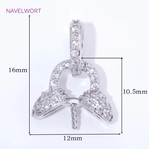 NAVELWORT Золотые застежки для подвесок из латуни