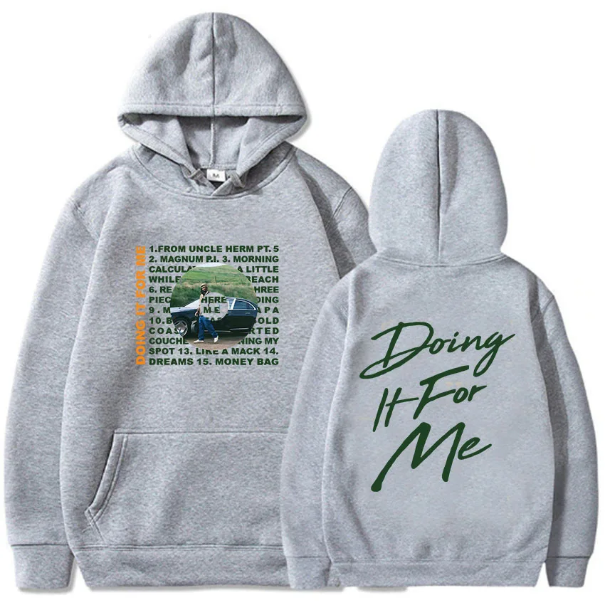 Толстовка с капюшоном длинным рукавом в стиле хип-хоп