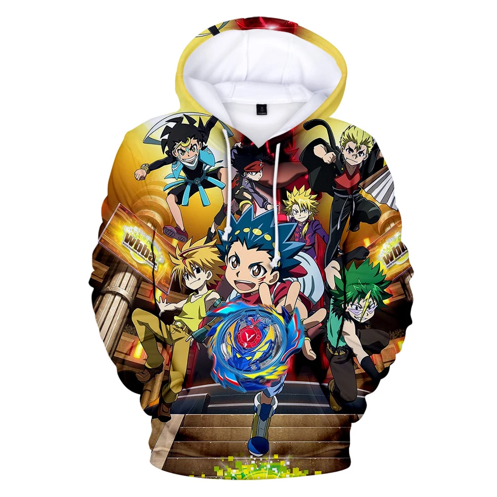 

2023 модные толстовки Beyblade Burst Evolution для мужчин и женщин, пуловер в стиле Харадзюку, размера плюс худи, свитшот, одежда с 3D-принтом
