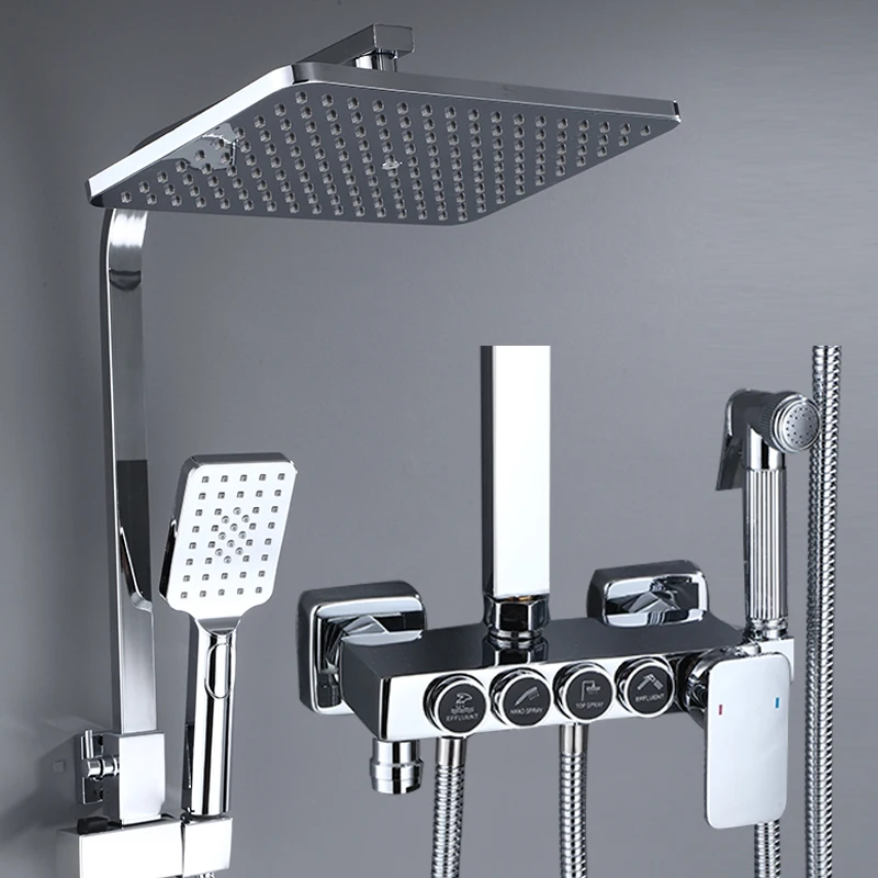 

OXG классический латунный смеситель для душа черный/хромированный