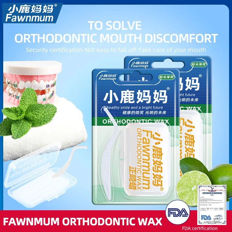

Стоматологический ортодонтический воск Fawnmum, 1 шт., рельефный воск с фруктовым ароматом, палочки для ортодонтических зубов, для раздражения ...