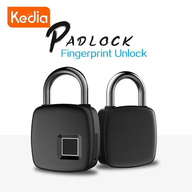 

Keyless Smart Door Lock Mobile App Unlocking Safe Padlock Usb Rechargeable Fingerprint Lock Smart Home Waterproof