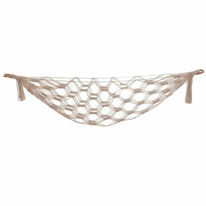 

Macrame Toy Hammock Stuffed Animal Toy Storage Hammock With Macrame Bohemian Tapestry Wall Storage Bag For Childrens Room