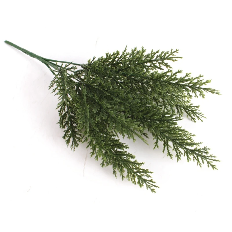 

10 Piece Large Artificial Pine Needles Branches 14.5X8 Inch Pine Needle Branches For DIY Wreath Christmas