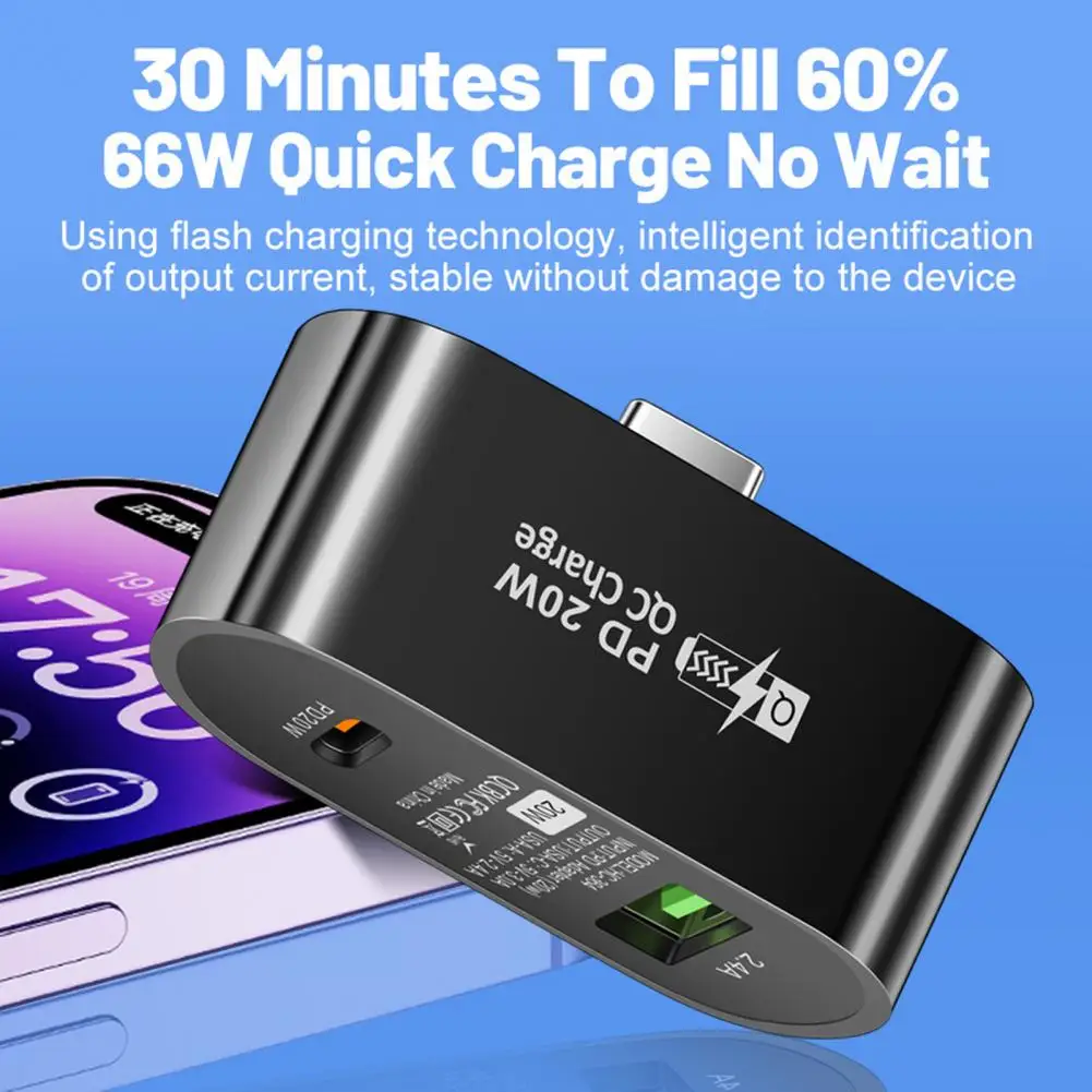 

Интеллектуальное огнестойкое Зарядное устройство USB Type-C для мобильного телефона