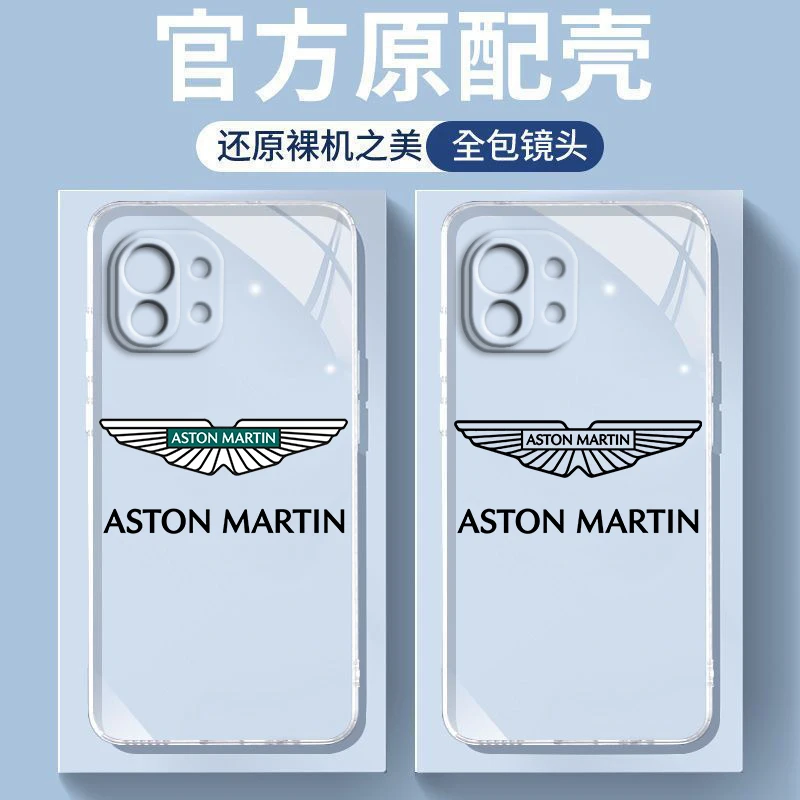 

Luxury car Aston Martin For Xiaomi Mi 13 13Pro 12X 12 11 11T 11i 10T 10 Pro Lite Ultra 5G 9T Transparent Phone Case
