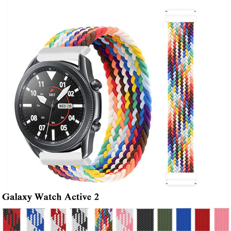 Фото Плетеный ремешок Solo Loop 20 мм/22 мм для Samsung Galaxy Watch 3/46 мм/42 мм/active 2/Gear S3, браслет Huawei Watch GT/2/2e/pro Strap №1