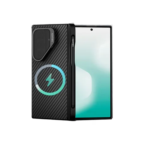 Nillkin для Samsung Galaxy Z Fold 7, складной магнитный защитный чехол с ручкой, арамидное волокно, ТПУ CarboProP, защитный чехол