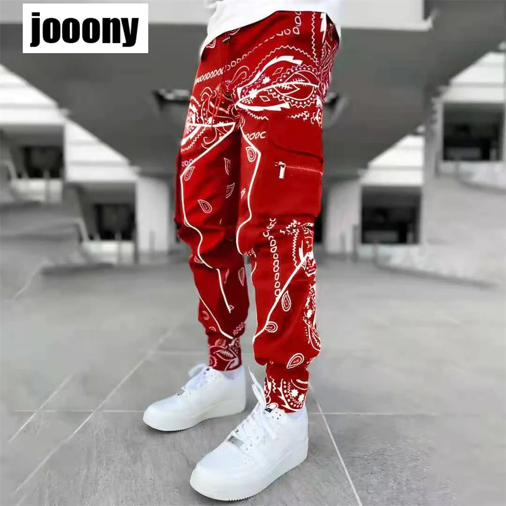 Hip Hop Cargo Pants Men Streetwear 