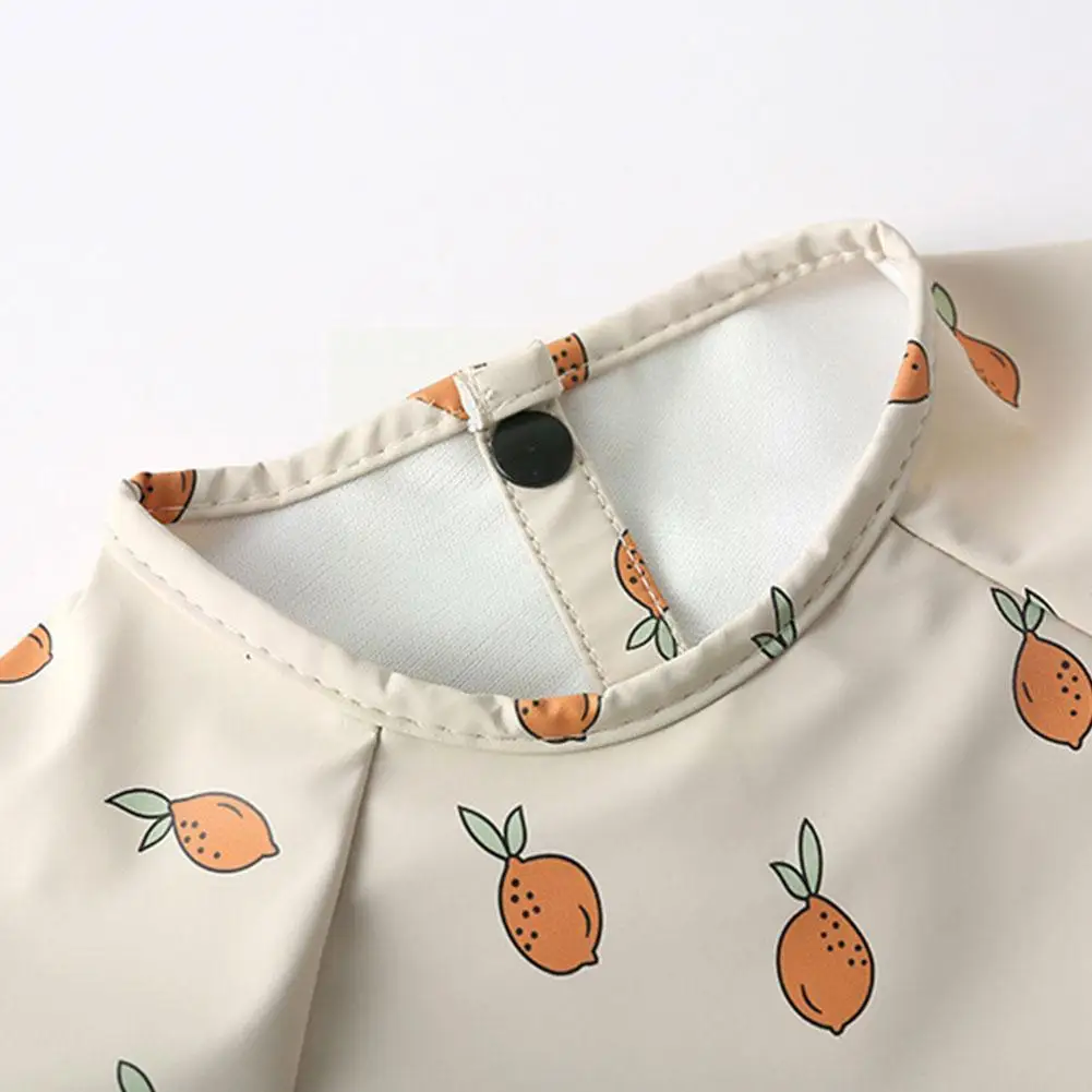 

Children Bibs Long Sleeve Scarf Waterproof Art Smock Boys Cloth Pocket Drooling Bib Girls Baby Toddler Burp Feeding Apron B Y3t5