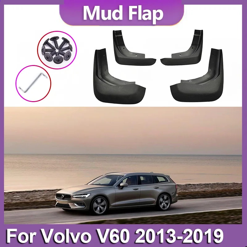 

Защитные брызговики для колес для Volvo V60 2013 2014 2015 2016 2017 2018 2019, брызговики, аксессуары
