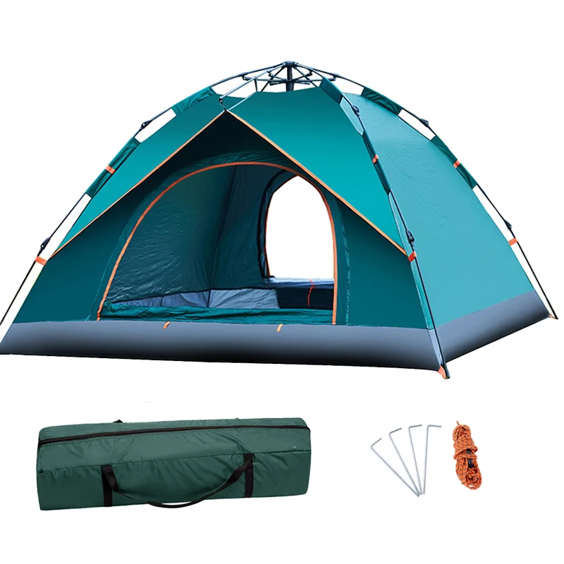

Family Camping Tent Suitable For 2-4 People Easy Instant Setup Protable Backpacking For Sun Shelter,Travelling,Hiking