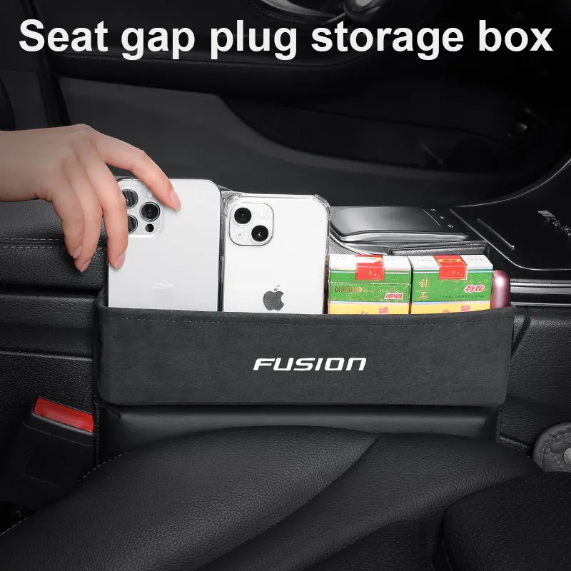 

Leather Car Seat Slit Gap Organizer Storage Box For Ford fusion car accessories