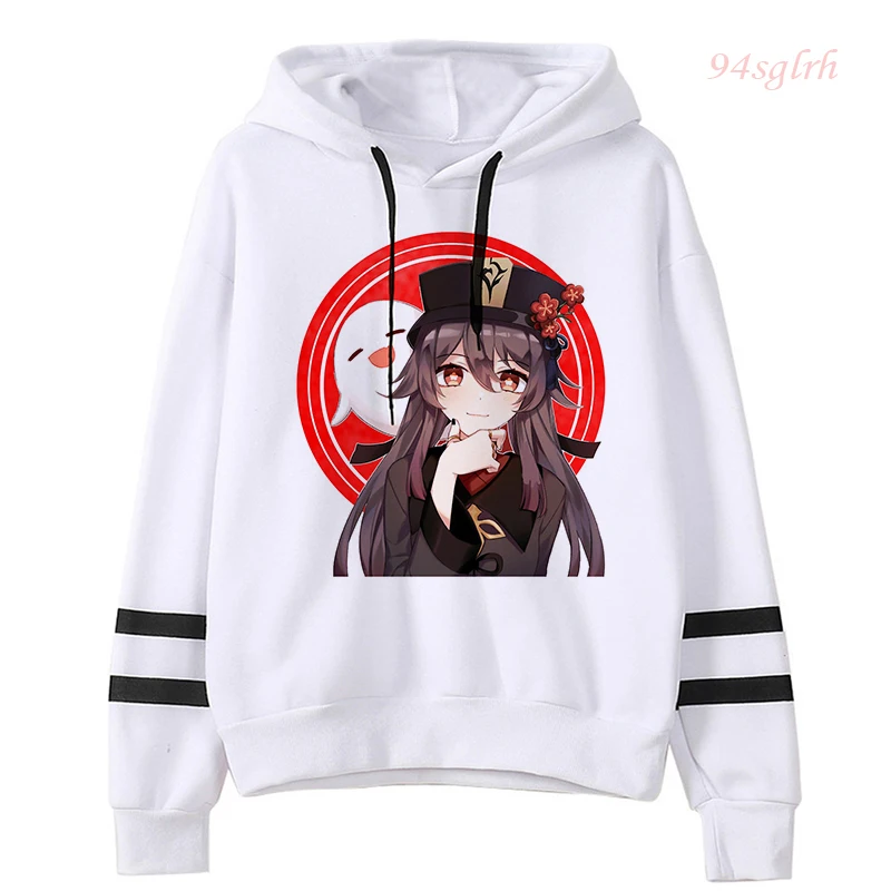 Женский пуловер с капюшоном и принтом |