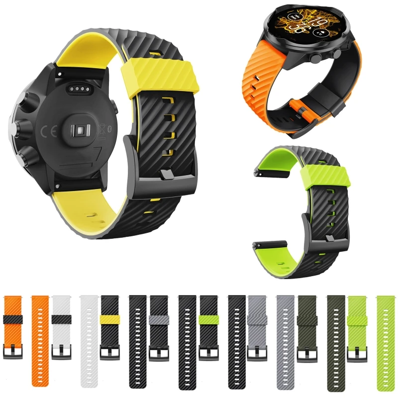 

Anti-scratch Silicone Band-Strap Compatible for Suunto 7 9 Baro D5 Bracelet Comfortable Wristband Sport Belt Waterproof