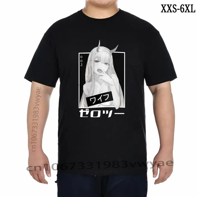 

Darling In The Franxx Anime Zero TWO Kawaii Girl Print Top Harajuku T Shirt Summer Short Sleeve Loose Oversized Tee Shirt