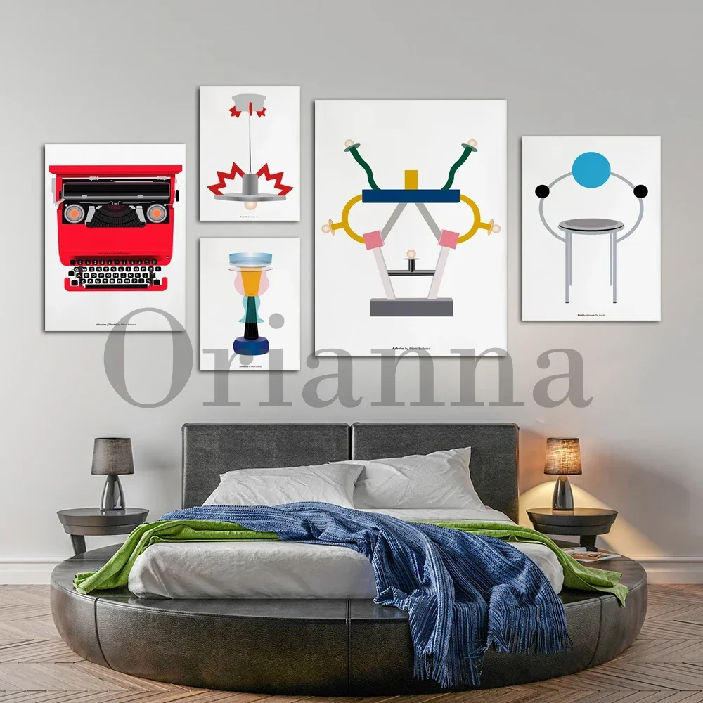 Bel Air Классический Промышленный Дизайн Печать На Холсте Без Рамы Вертикальный