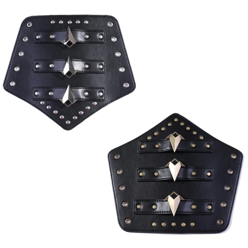 Рукавицы на запястье из Ларпа черные рукавицы косплей индустриального века для