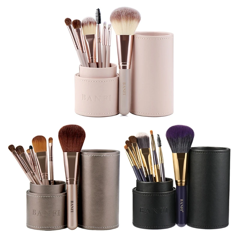 

7Pcs/set Makeup Brushes Kit Brush Concealer Cosmetic Blush Foundation Eyeshadow Drop Shipping