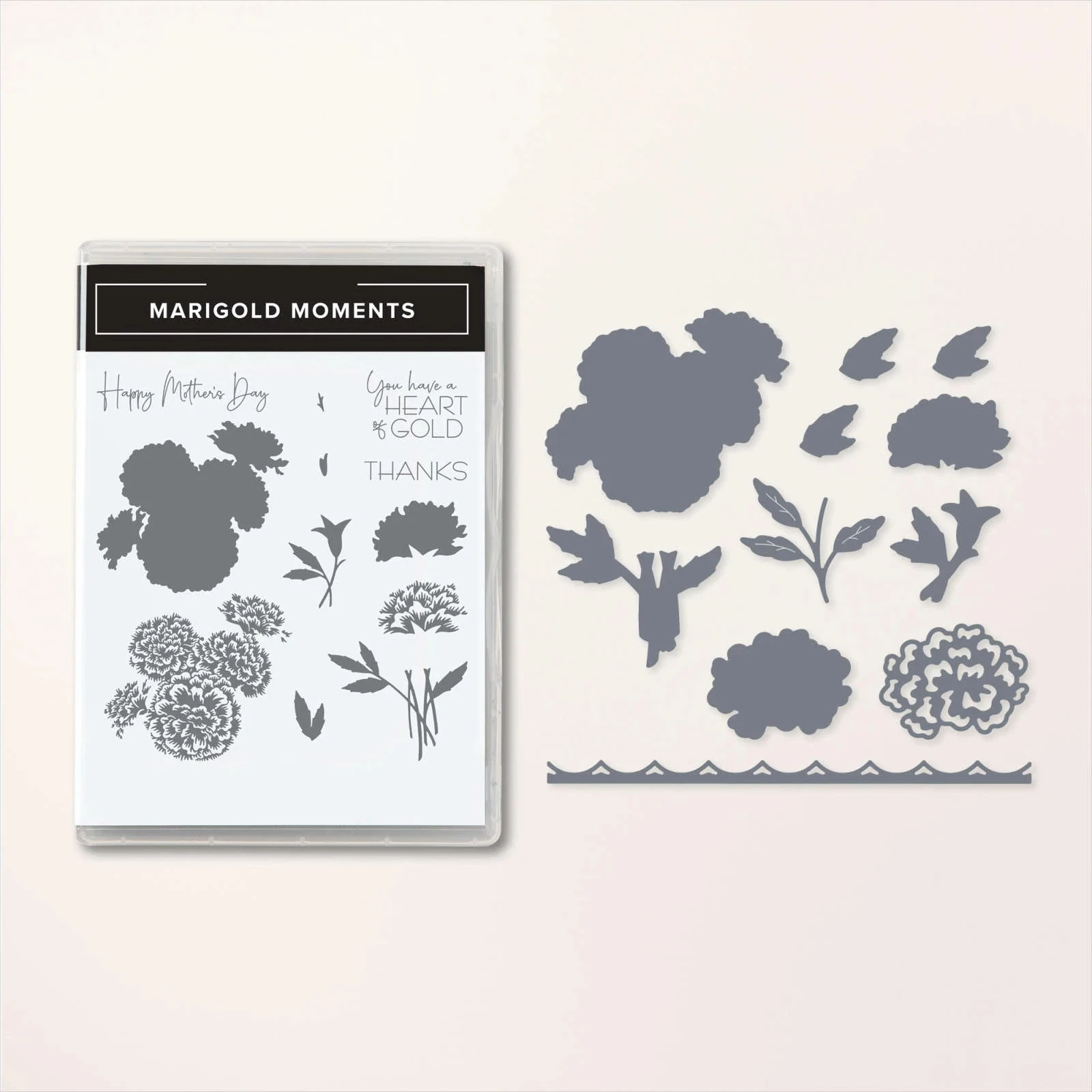 

MARIGOLD MOMENTS Metal Cutting Dies And Clear Stamps For DIY Decoration Greeting Card Scrapbooking Christmas New Arrival