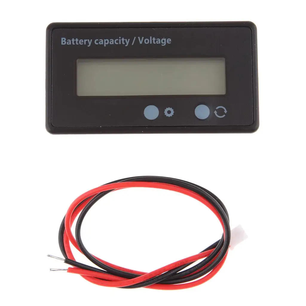 

12V 24V 36V 48V LCD Acid Battery Capacity Indicator Volt Meter GY-6S